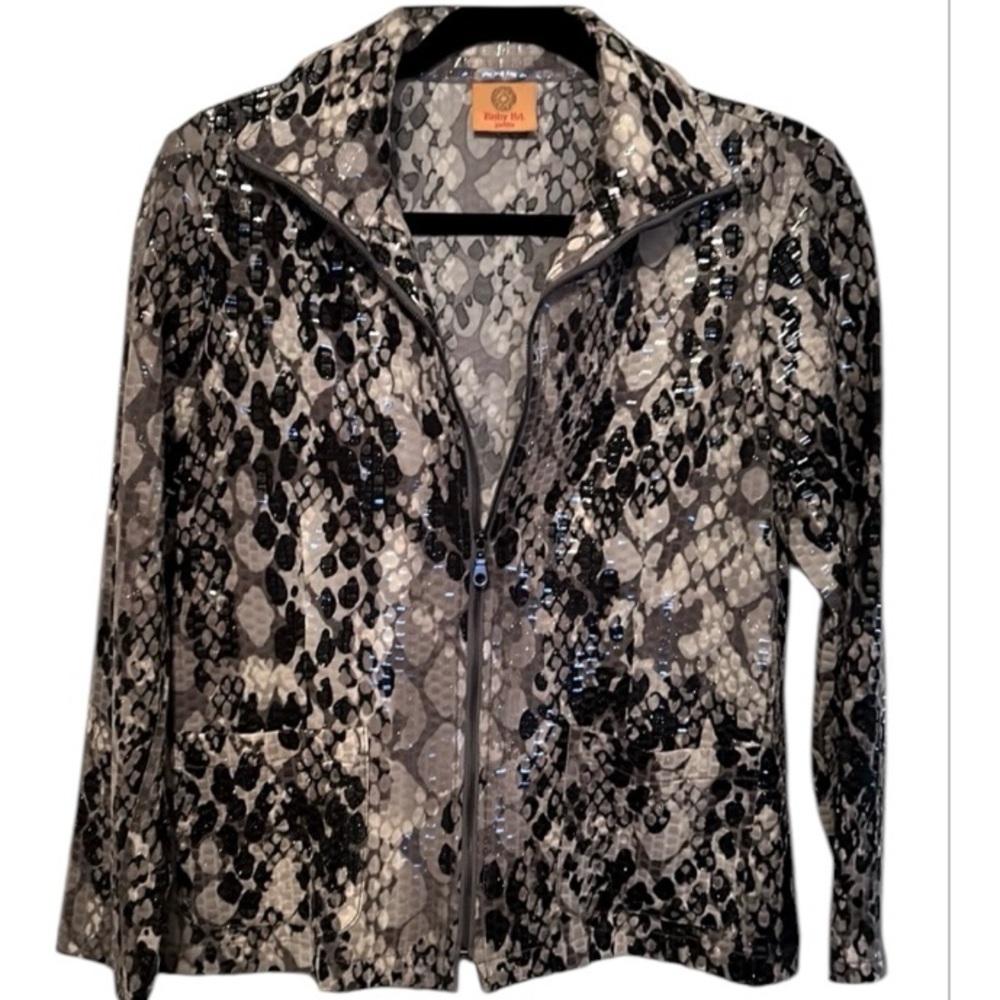 Ruby Rd Faux Snakeskin Jacket - image 2